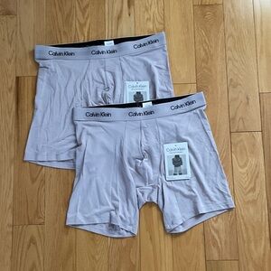 Calvin Klein Men's Light Gray lilac Boxer
